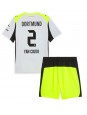 Borussia Dortmund Yan Couto #2 Venkovní dres pro děti 2025-26 Krátký Rukáv (+ trenýrky)